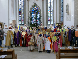 Diözesale Aussendung der Sternsinger des Bistums Fulda in St. Crescentius (Foto: Karl-Franz Thiede)